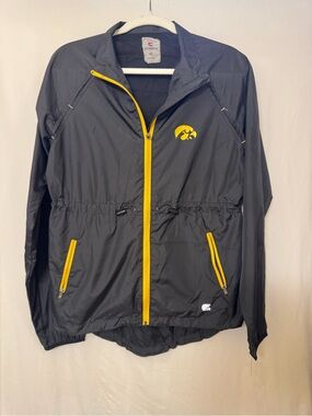 Black and Yellow Women's Utility Jacket with Contrasting Zip